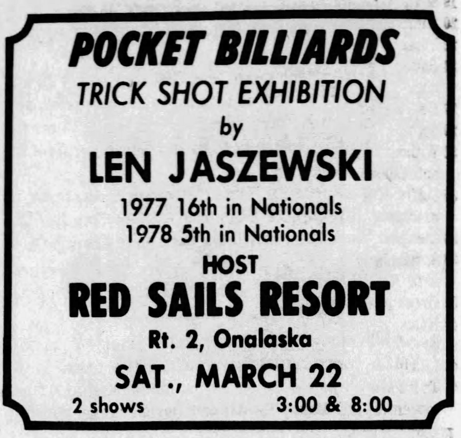 1980: Red Sails Resort